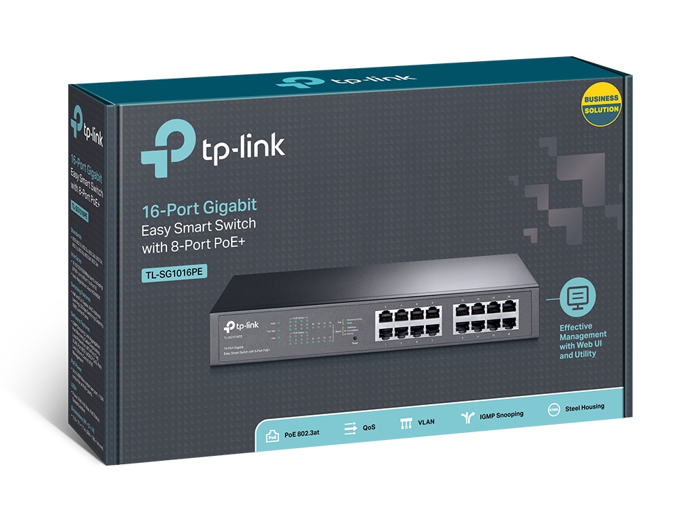 TP-Link TL-SG1016PE 16-Port Gigabit Easy Smart PoE+ Switch | Sri Lanka